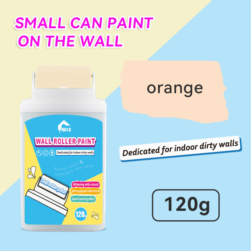 Wall Small Roller Brush Paint Cocoa Roller Dirty Graffiti Renovation Color Change Latex Paint Portable Water-Based Interior Wall Paint