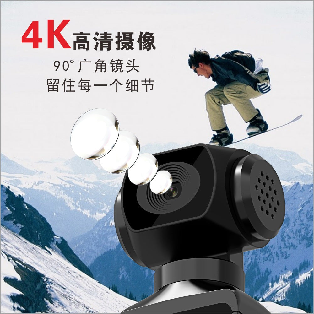 New4K Sports Digital Camera270Degree Rotating Lens Action Camera High Definition Handheld Camera