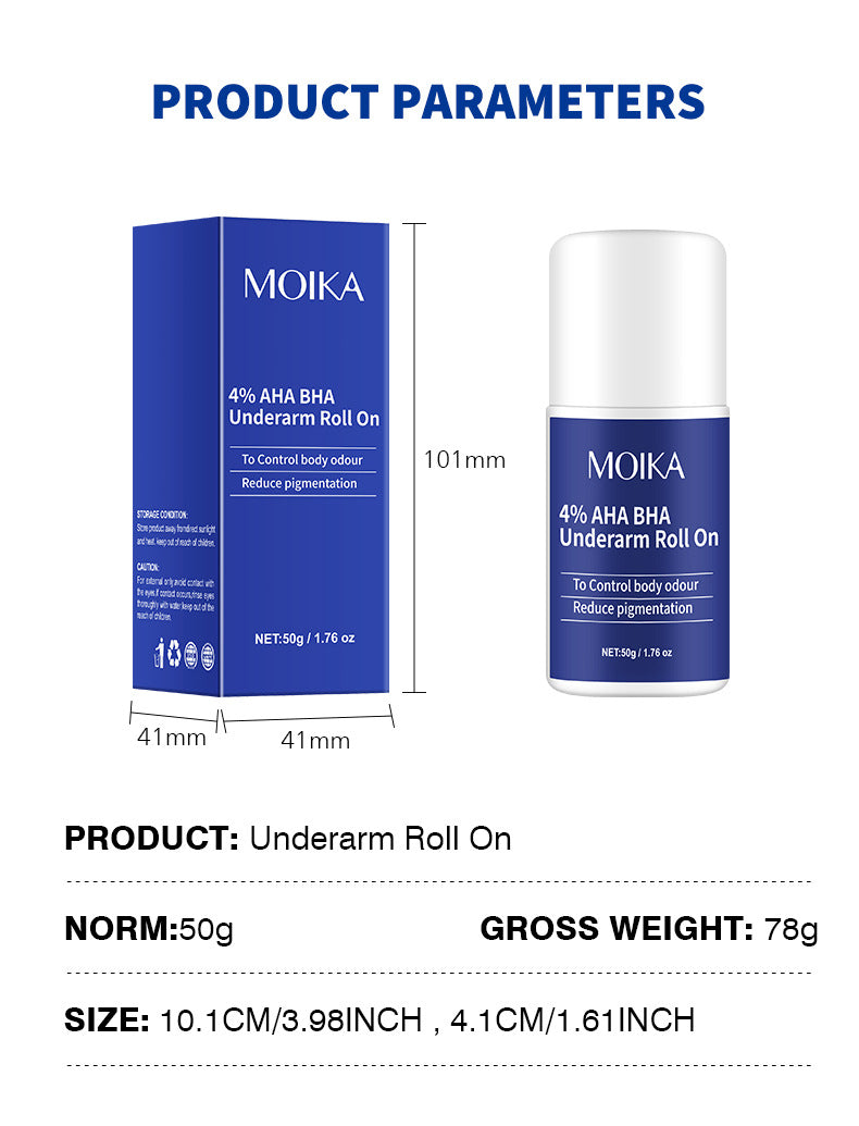 In Stock Underarm Deodorant Antiperspirant Salicylic Acid Roll-On Body Odor Eliminator Antiperspirant Deodorant