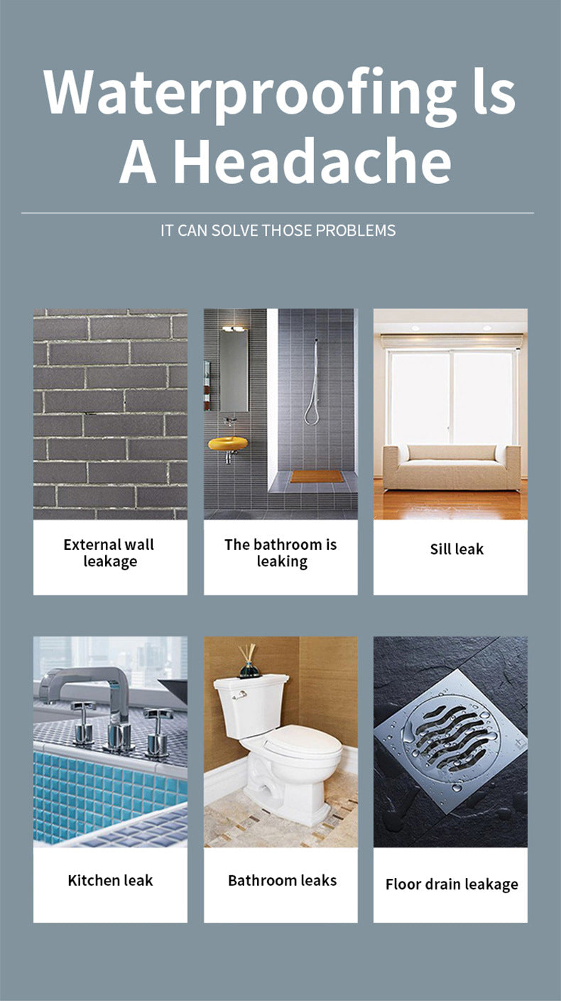 Nano Coating Roof Waterproof Glue Liquid Transparent Wall Water Infiltration Moisture Proof Toilet Transparent Waterproof Coating