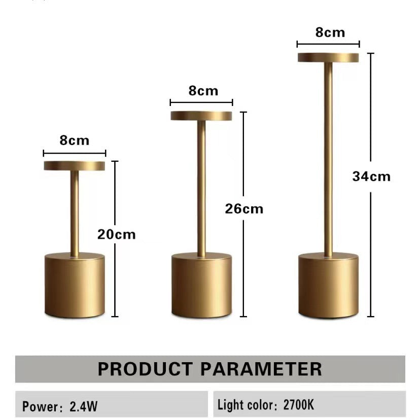 Amazon Bestselling Industrial Light26cm I-shaped Desk Lamp Creative Atmosphere Table Lamp Bar Dining Touch Night Light