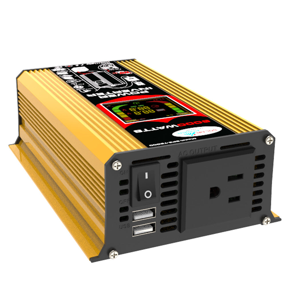 Export Car Inverter500W 12V Turn110V 220V Smart Display car inverter