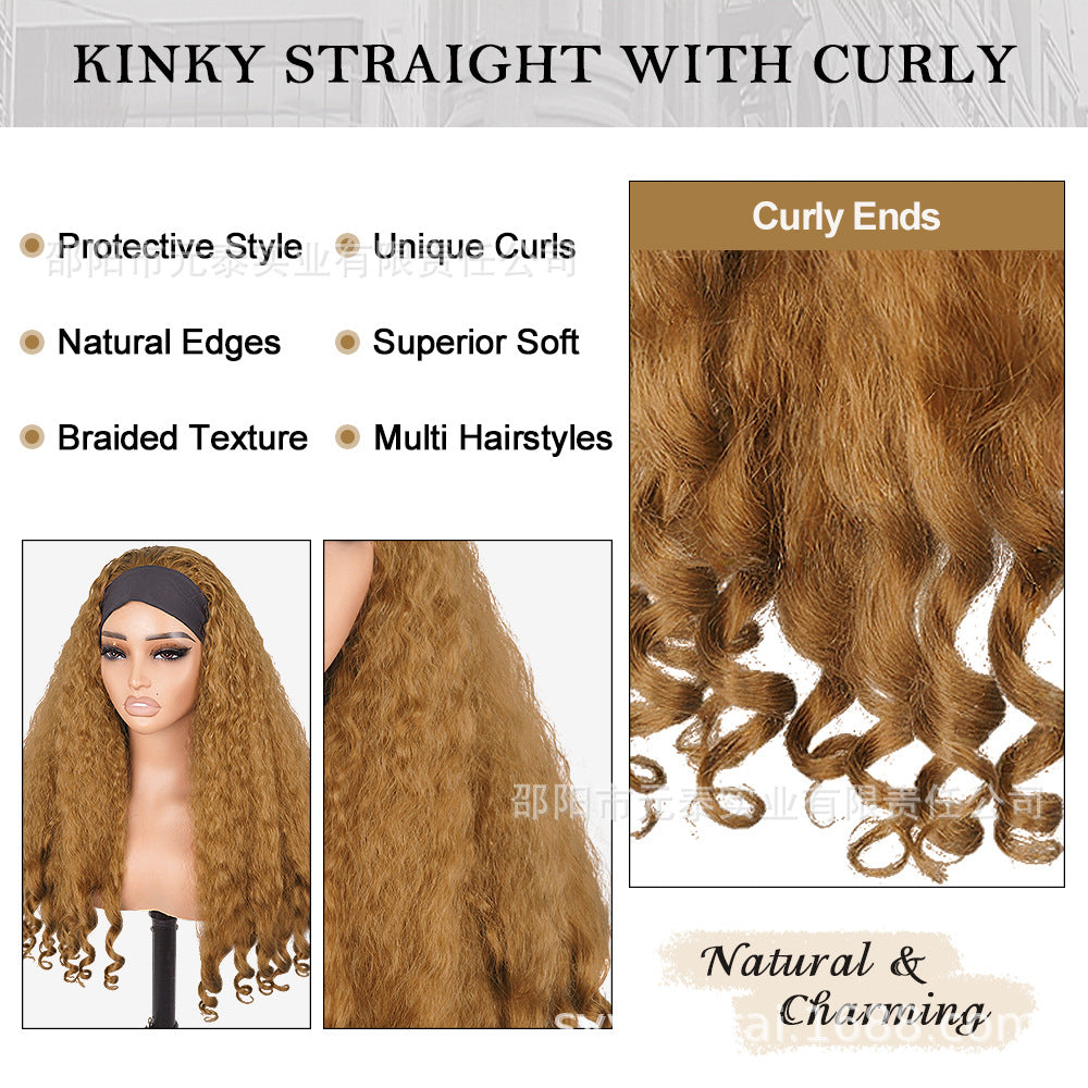 High Quality Multi Color Afro Curly Wigs With Headbang