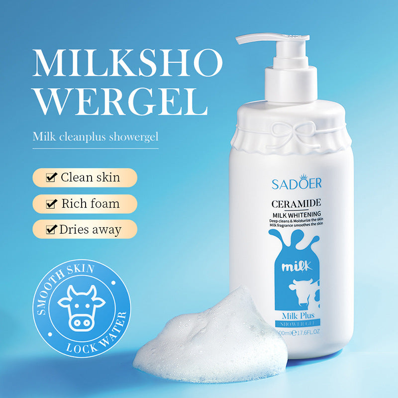 Milk Body Wash SADOER Hydrating, smooth, clean fragrance body wash for cross-border foreign trade wholesale
