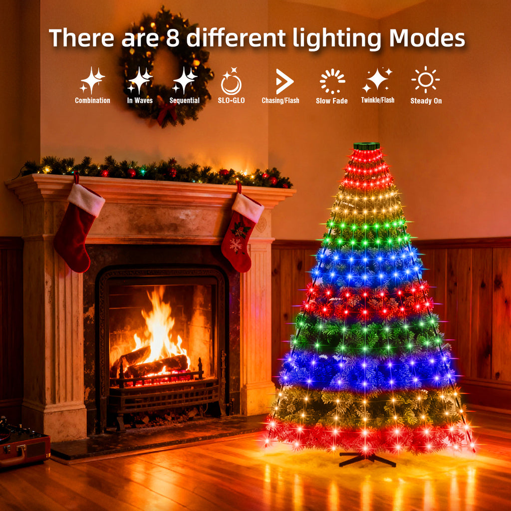 Christmas Tree Lights Christmas Garden Decoration Lights Colorful Lights String Lights Waterfall Tree Hanging Lights Christmas Bestsellers
