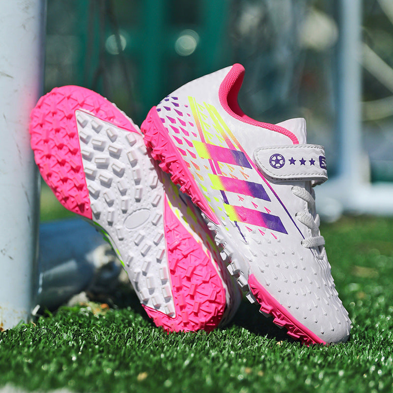 2025New Football Shoes for Men and Women, Medium and Large Children, Students, Long Spike Training Shoes, Youth Grass and Artificial Grass Field Sports