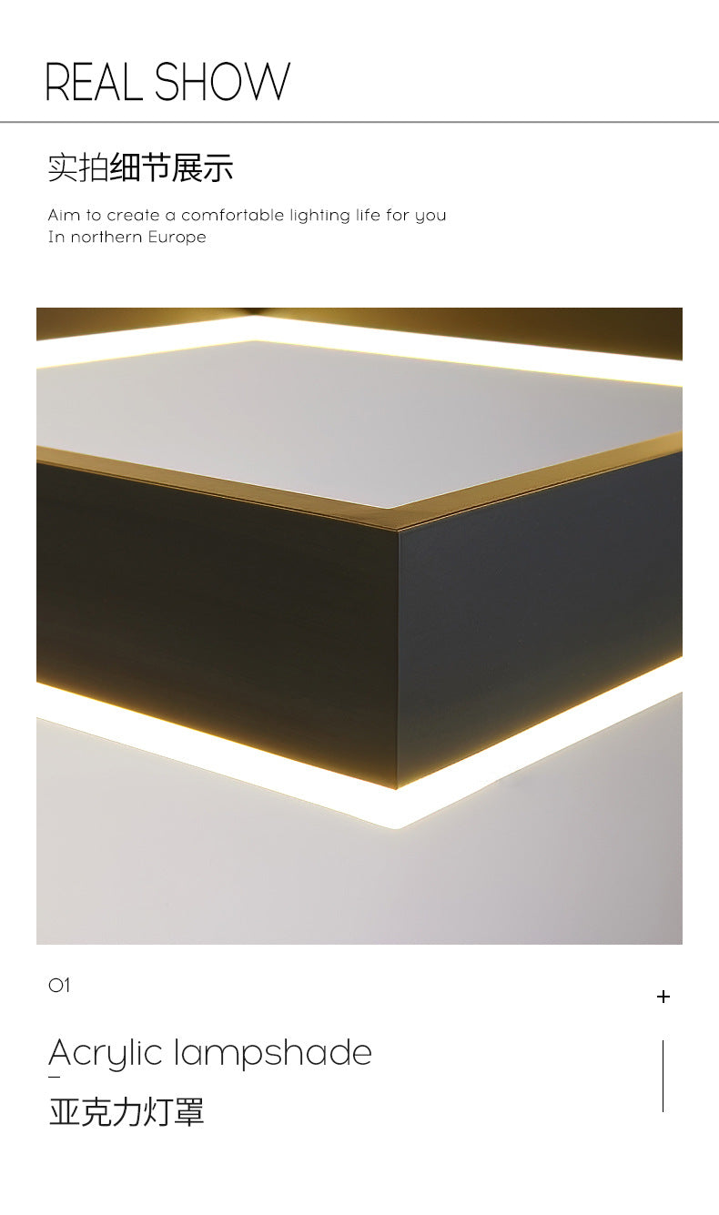 Living Room Lamp Simple and Elegant Main Lamp Modern Dining Room Lamp Home Iron Art Bedroom Lamp High-end Feel led Bar Counter Pendant Light