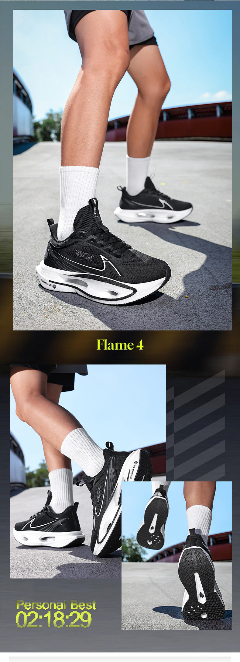 2025New Flying Wing Breathable Shock Absorption Running Shoes Summer Youth Racing Carbon Plate Lightweight Men and Women Sports Shoes