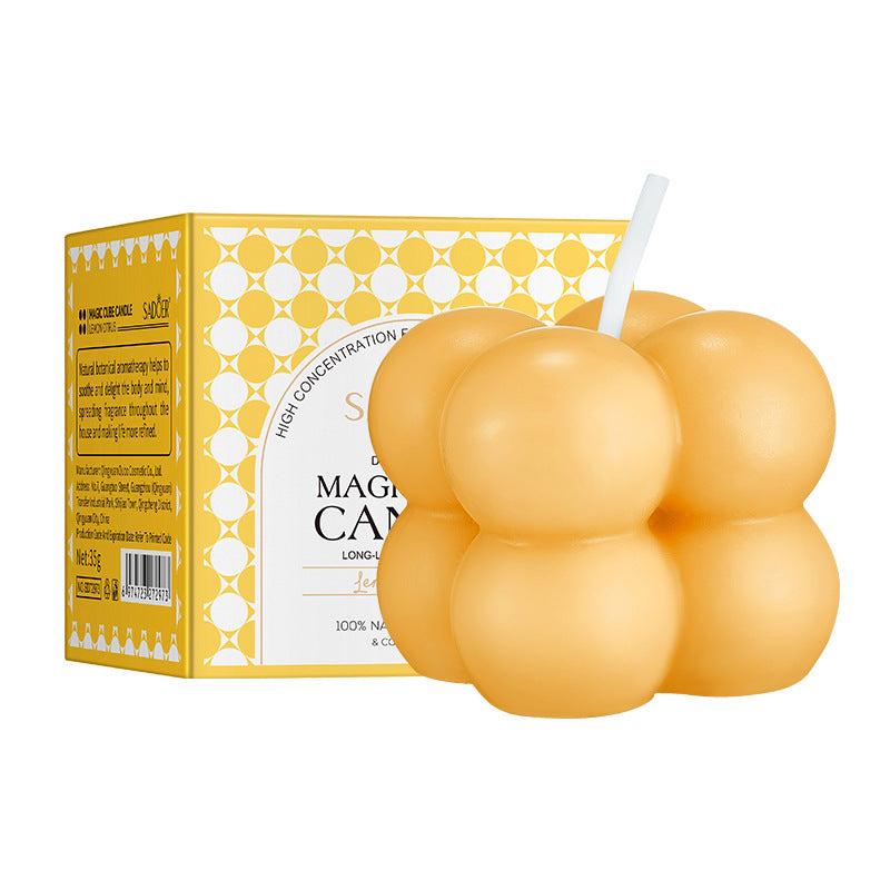 Magic Cube Scented Candle SADOER Celebration Birthday Party Multicolor Birthday Candles Cross-Border Wholesale