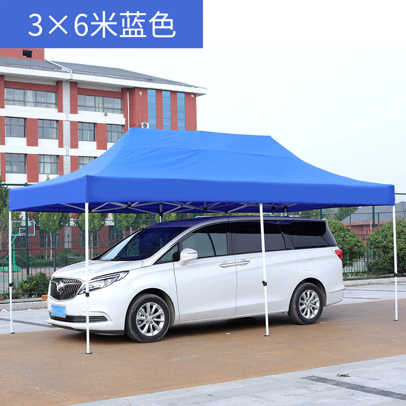 Four-corner Rainproof Tent Four-legged Thickened Advertising Canopy Large Umbrella Outdoor Stall Sunshade Foldable Rain Cover Wholesale