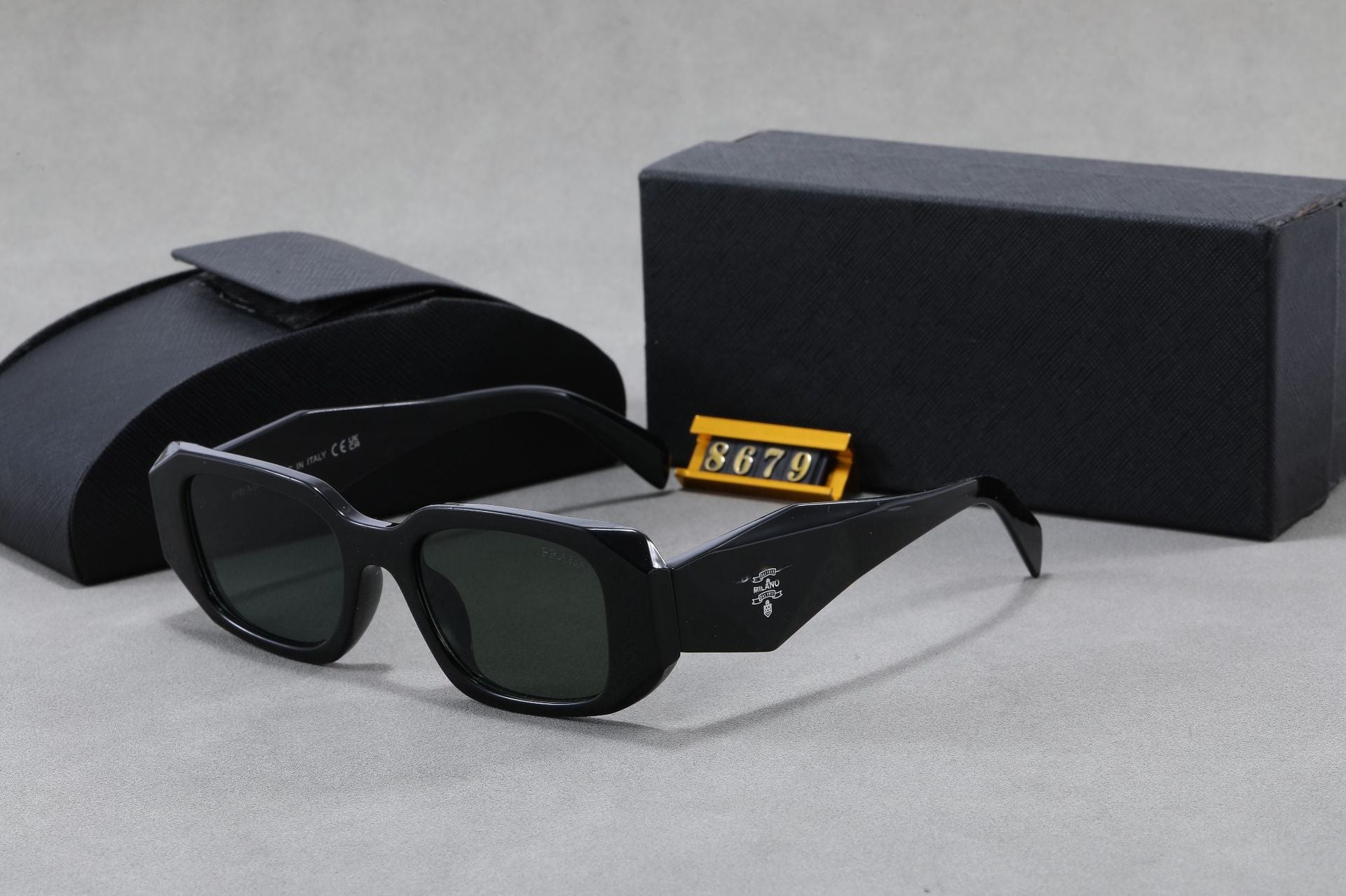 New P Home Sunglasses Europe and America ins Fashion Trade Sunglasses Cat Eye Small Frame Retro High-end Feel2660Same Style