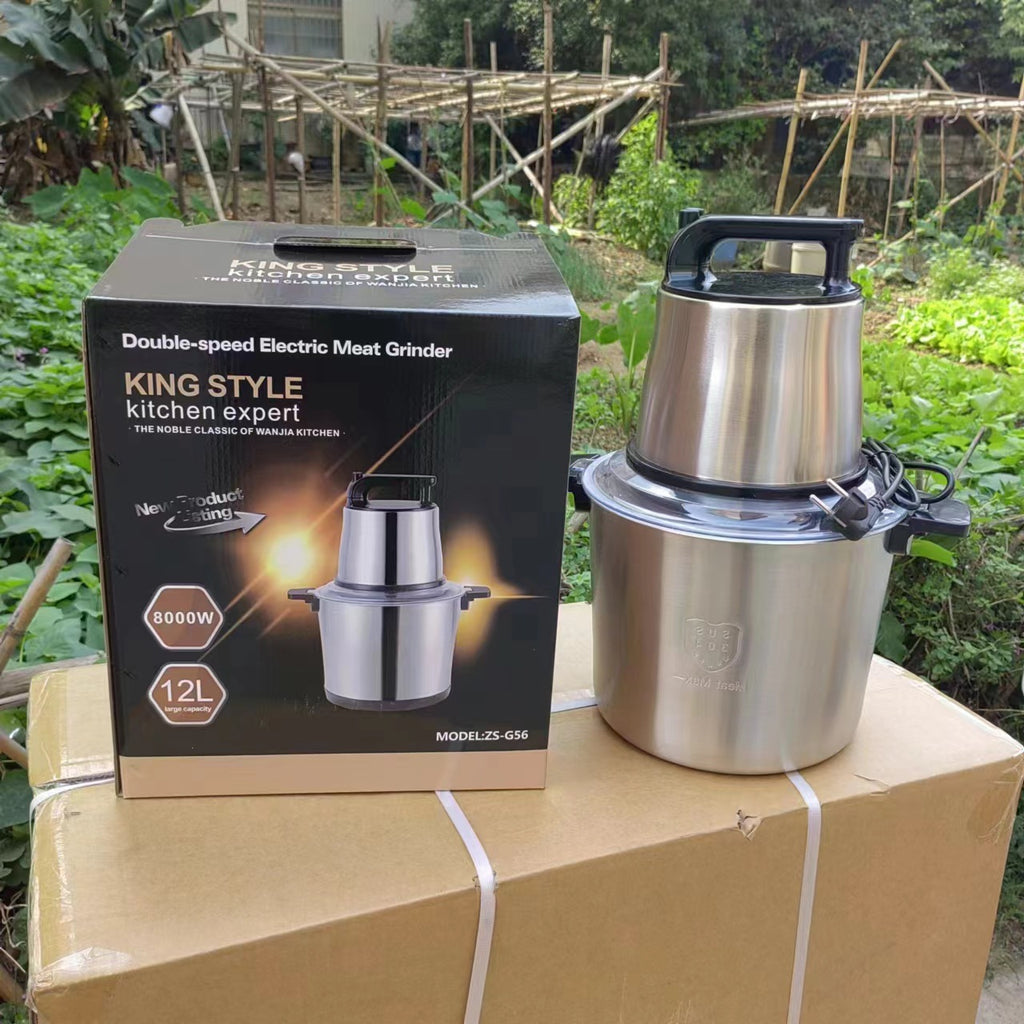 Fufu machine 8L Electric Meat Grinder Small Multi-Functional Meat Mincer Food Processor Blender