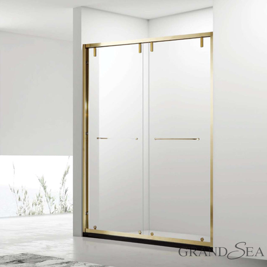 Hotel Sliding Raindrop Glass Shower Doors Bathroom Enclosure Slider Door