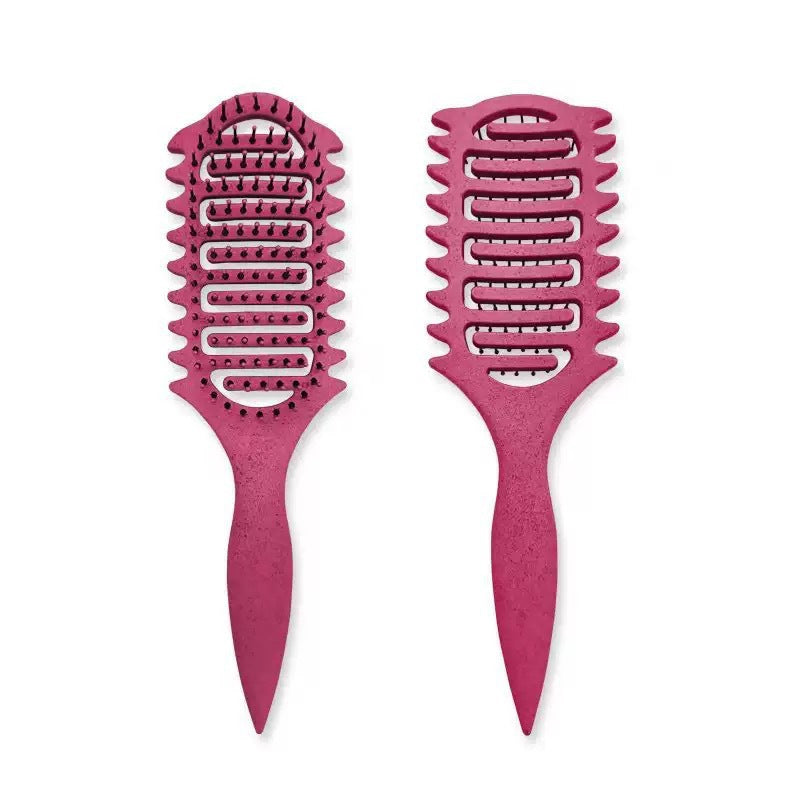 Bounce Curl Defining Styling Comb Smooth Hair Hollow Tail Three-Prong Scalp Cleaning Comb Sea King Curl Hair Styling Comb