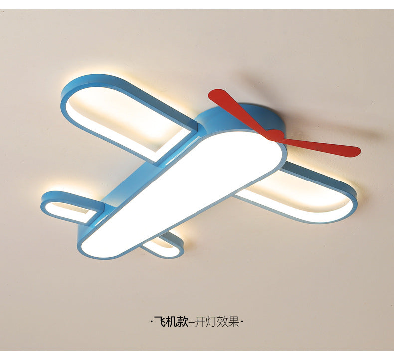Airplane Lamp Children's Room Lamp Modern Simple Boy's Bedroom Lamp Creative Energy-saving Eye Protection led Wholesale Ceiling Lights
