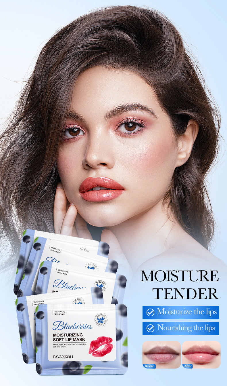 Plant and Fruit Lip Mask Series FAYANKOU Moisturizing Anti-Chap Hydrating Lip Patches Cross-Border Wholesale