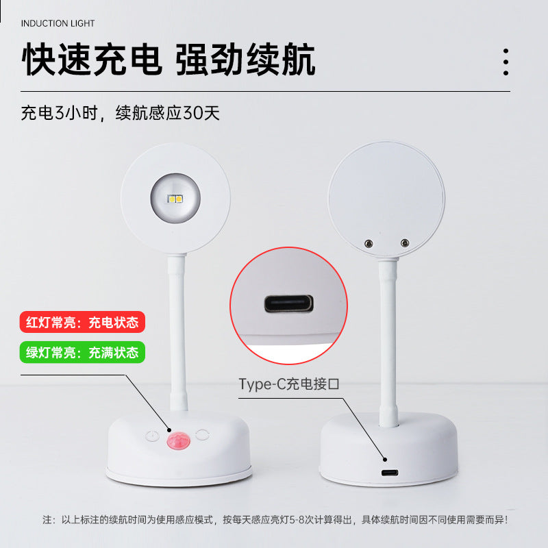 new indoor wireless wall light spotlight Charging led Intelligent Human Body Sensor Light Remote Control Picture Light
