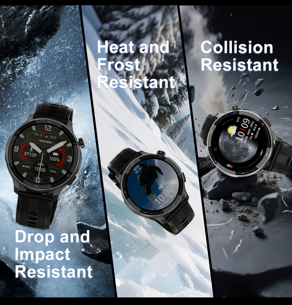 DTG6Smart Watch Bluetooth Call Heart Rate Pedometer Sleep Depth Waterproof GPS Offline Navigation Three-Proof Sports