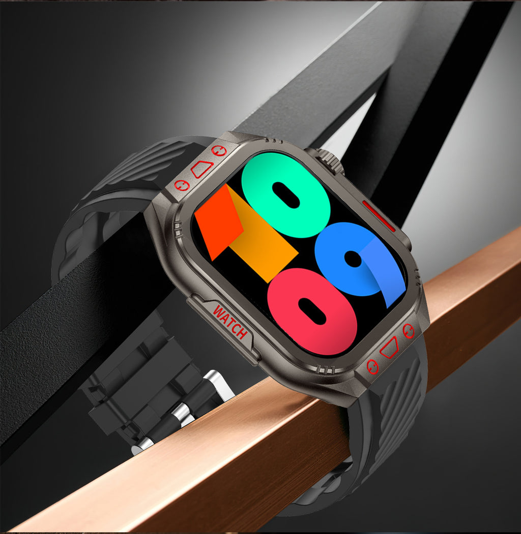 ZW10 Max Smart Watch Bluetooth Call True Heart Rate Step Sleep Monitor Flashlight Outdoor Three-Proof Sports