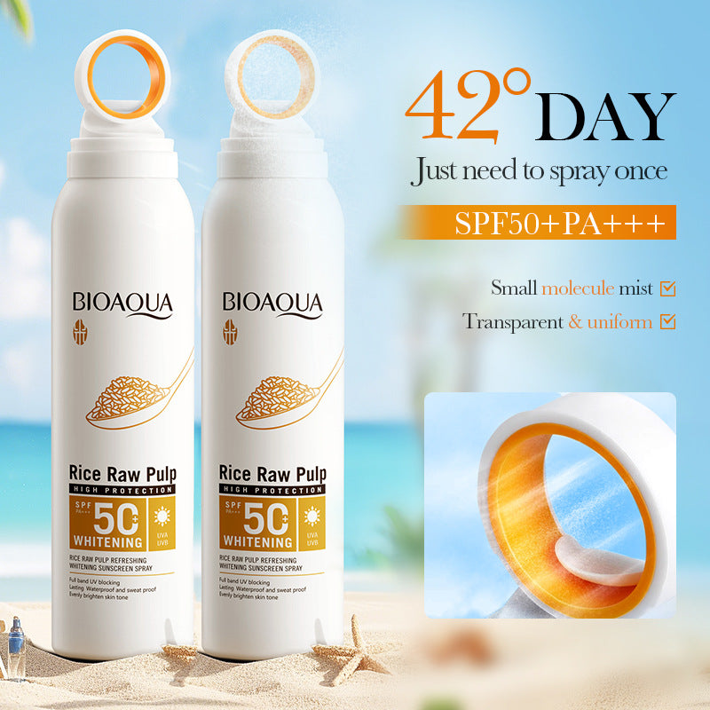 Cross-border Sunscreen Spray Product SPF50+ Anti-UV Sunscreen Export Manufacturer Wholesale