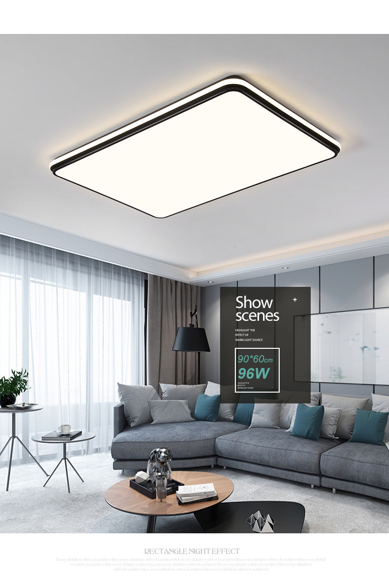 Living Room Main Light Modern Simple Elegant Ultra Bright Rectangular led Ceiling Lamp Study Bedroom Lamp Zhongshan Lighting