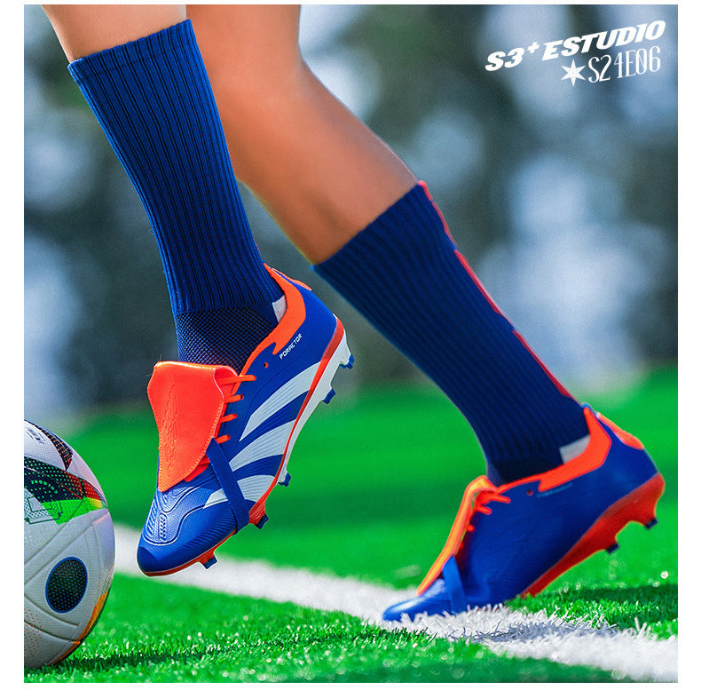 World Cup Football Shoes Men's New Style Grassland Competition AG Spike TF Broken Nails Adult Youth Student Sports Training