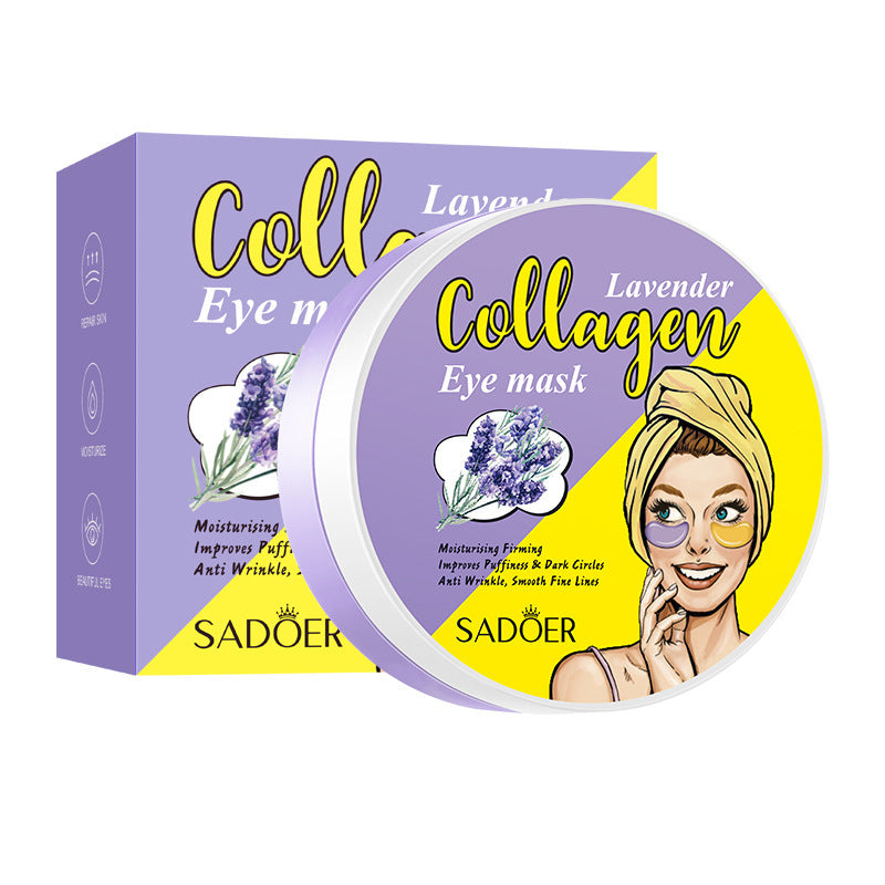 Full English Lavender Collagen Eye Mask80gSADOER Firming and Moisturizing Eye Mask Patch  Wholesale