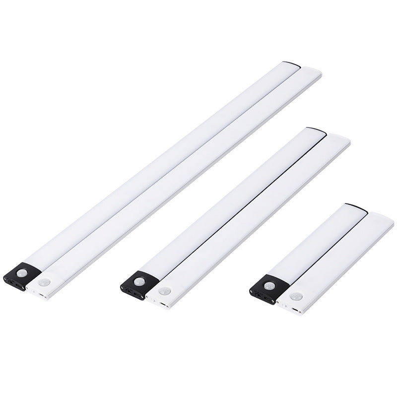 Ultra-thin Smart Human Body Sensor led Lamp Magnetic Self-Adhesive Long Strip Wardrobe Light with Rechargeable Wine Cabinet Cabinet Light Strip