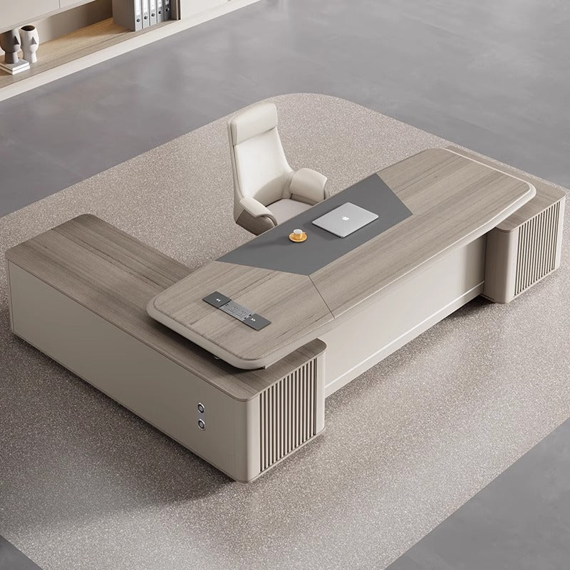 Painted Executive Desk Large Desk President Leader Chairman Manager Office Simple Modern Office Desk and Chair Set