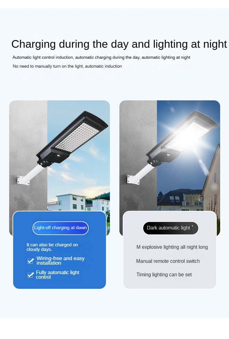 200W 400W Integrated Human Body Sensing Solar Wall Led Street Light