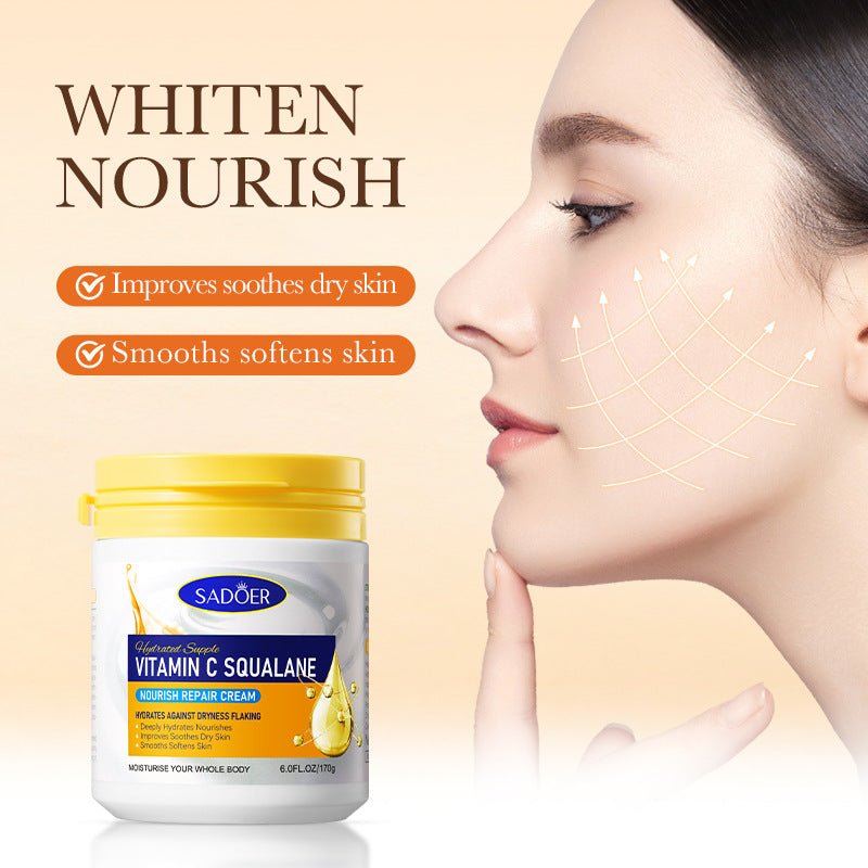 Repair cream170g SADOER Vaseline Vitamin C Hydrating and Moisturizing Face Cream Cross-Border Wholesale