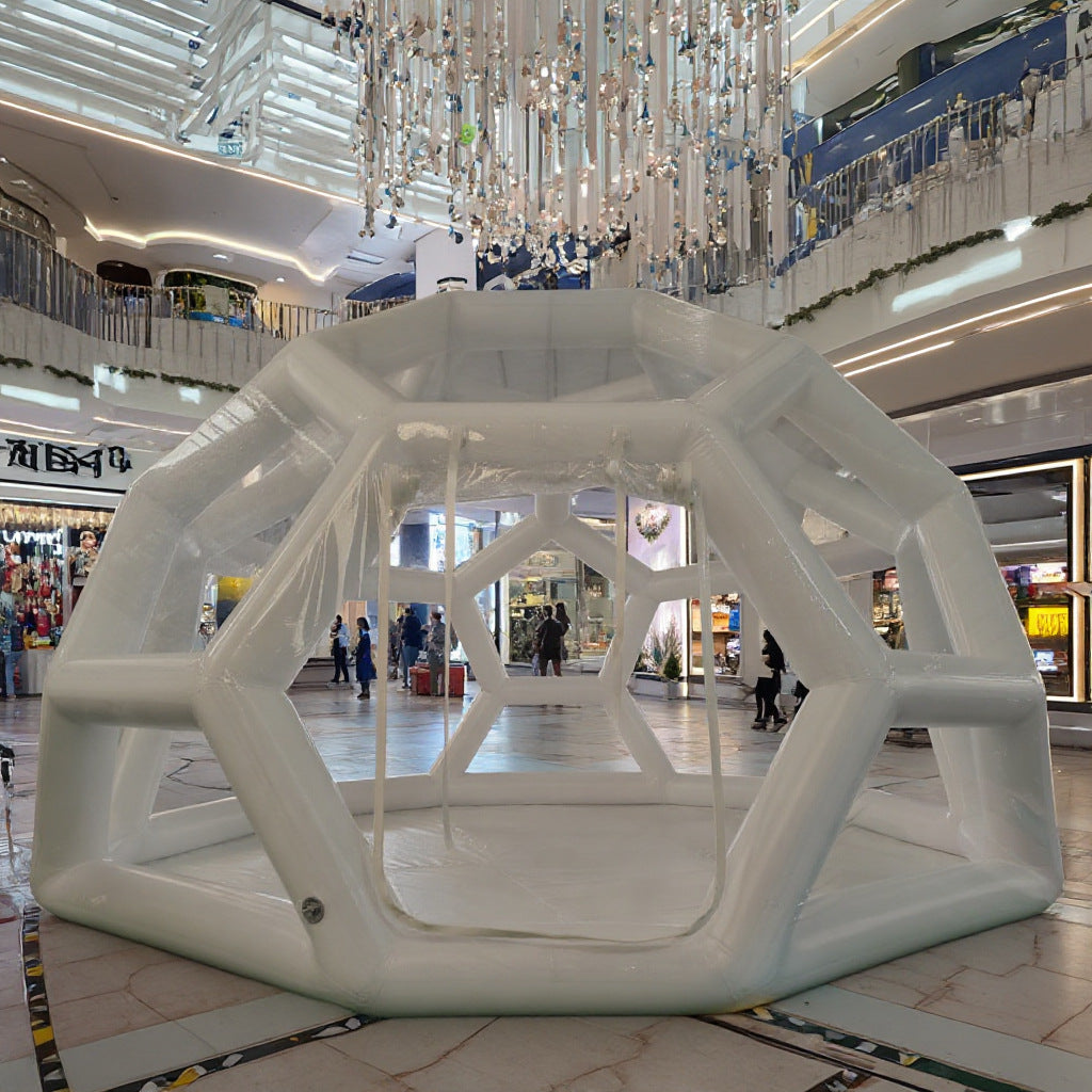 Internet Celebrity Inflatable Tent Large Outdoor Wedding Exhibition Mobile Banquet Tent Emergency Rescue Anti-epidemic Insulation Double Layer