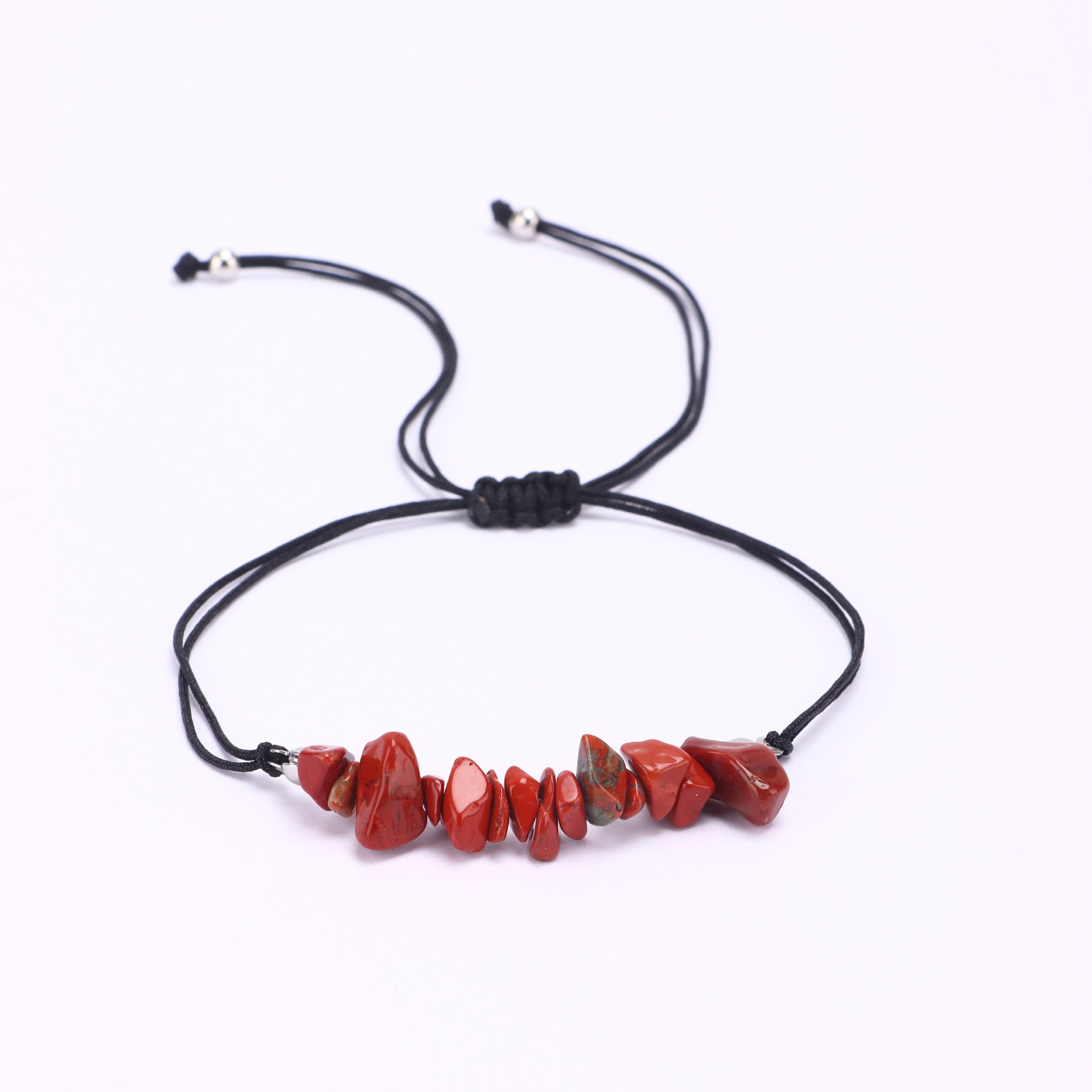 Women's Woven Crystal Stone Bracelet Women's Friendship Gift Simple Fashion Adjustable Amethyst Woven Bracelet