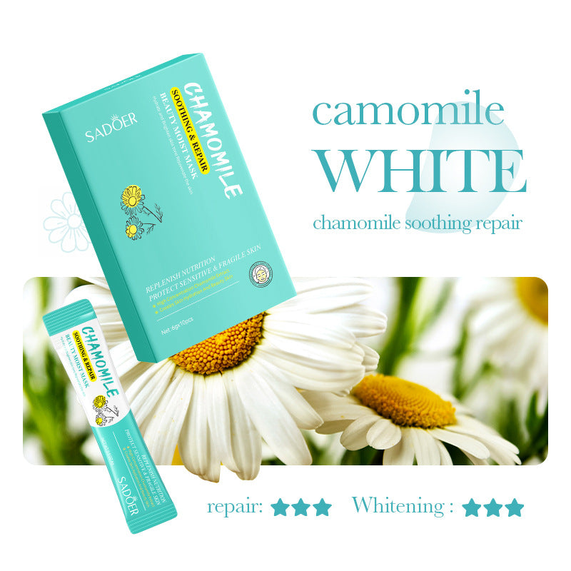 Cross-border Mud Mask Box Set SADOER Kiwi Hydrating Chamomile Smear Mask Foreign Trade Skin Care Products Wholesale