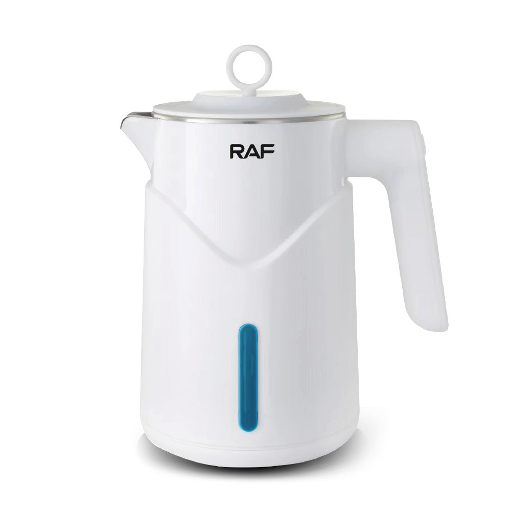 RAF European Standard Stainless Steel Electric Kettle for Home and Hotel Use, Double Layer, Anti-scald, Automatic Power-off304Seamless Integrated
