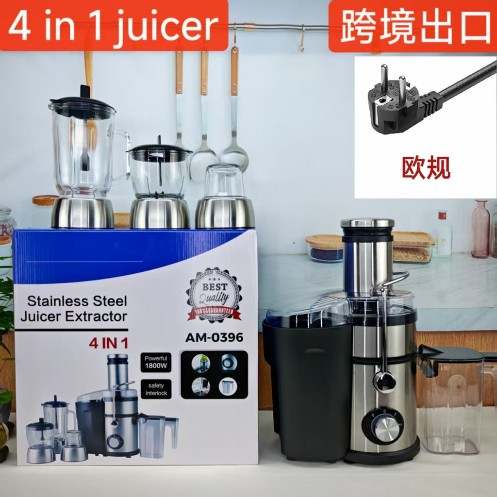 Foreign Trade  juicer Large Caliber4All-in-One Juice Extractor Multi-Functional Pulp and Juice Separator Juicer