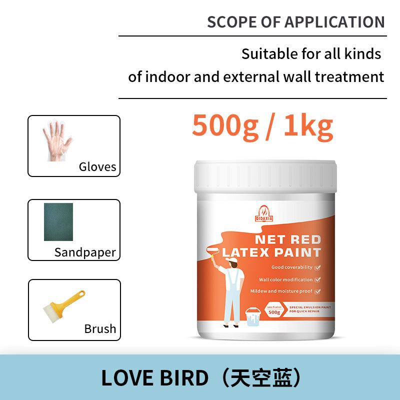 Interior Wall Latex Paint for Home Renovation and Repair, Water-Based Coating for Eco-Friendly Wall Renovation and Color Change