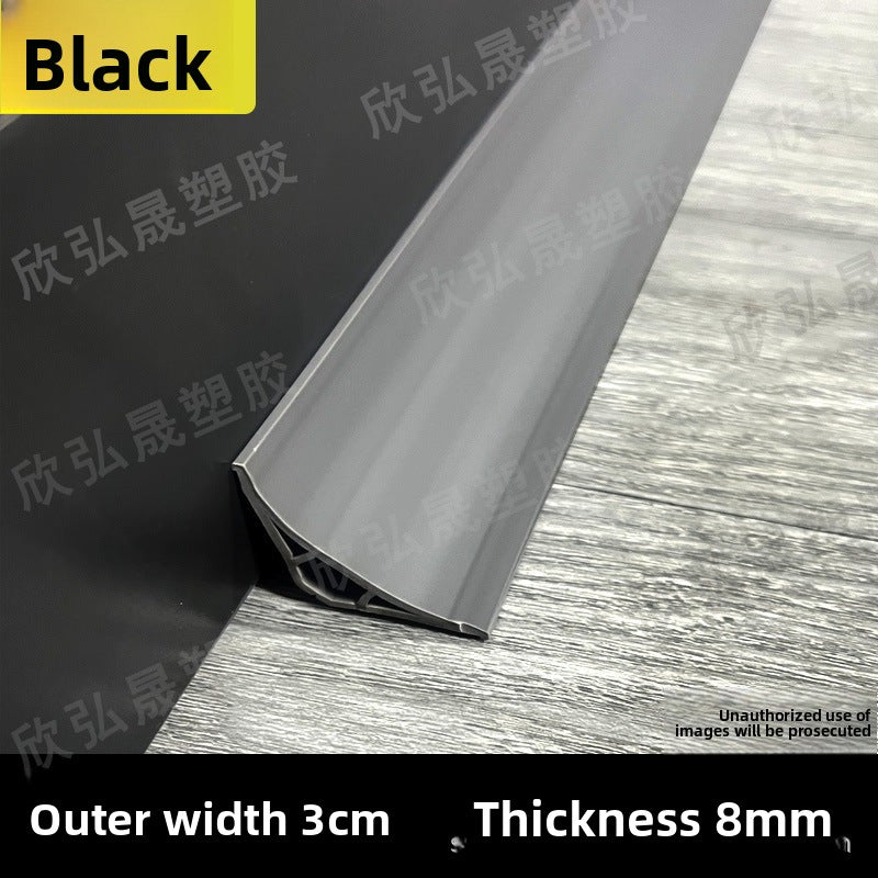 PVC Inner corner trim for wooden flooring, decorative corner strip, self-adhesive arc edge trim for wardrobe, triangular edge trim