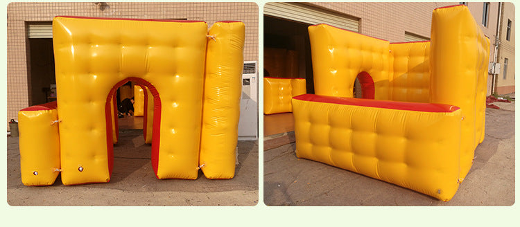 Inflatable Entertainment Sports Real Person cs Camouflage Wall Field Trench Wall PUBG Game Fortress Obstacle Inflatable Manufacturer