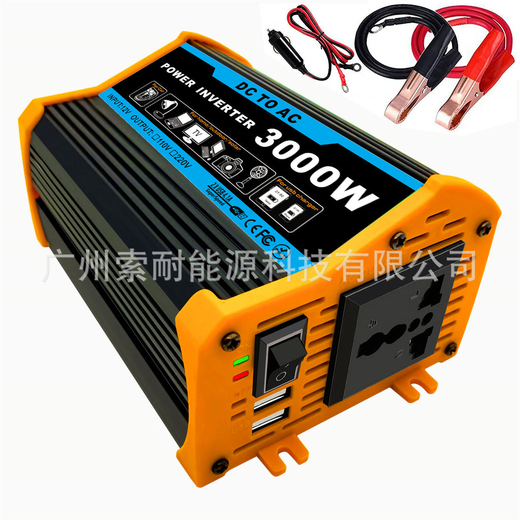 Car Small Electrical Appliances Car Converter Inverter300W Dc12V Transfer Communication110V/220V Double USB Mouth