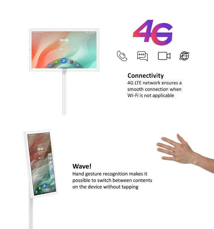 Weishi VSTI 22/27/32Best Friend Electric Capacitive Touch Screen Projection Movable Live Streaming Fitness Live Streaming Screen