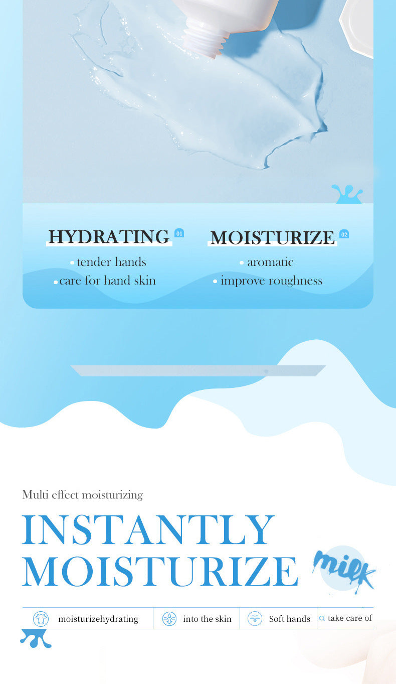 Milk Hand Cream SADOER Beirun Refreshing Hydrating Moisturizing Hand Cream Cross-Border Wholesale