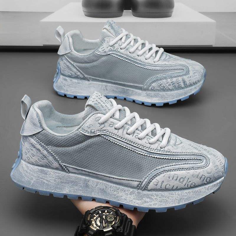 Men's Shoes Summer New Breathable Mesh Versatile Dad Casual Sneakers Height-Increasing Thick-Soled Vintage Dirty Shoes CH0003