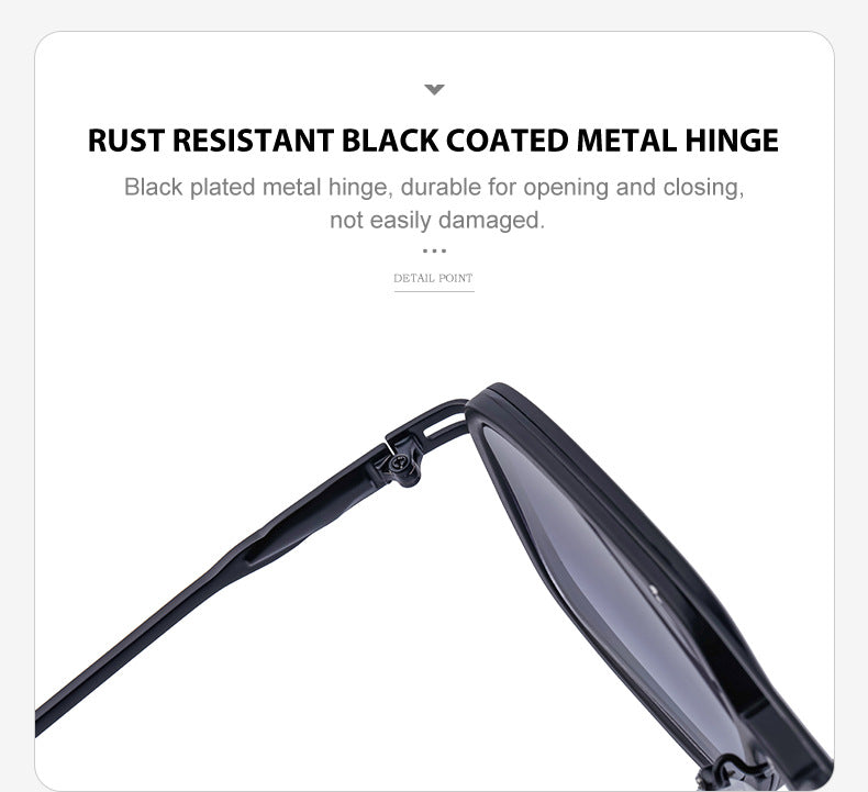 2025New style sunglasses for men with a high-end feel, vintage driving sunglasses, square frame glasses wholesale