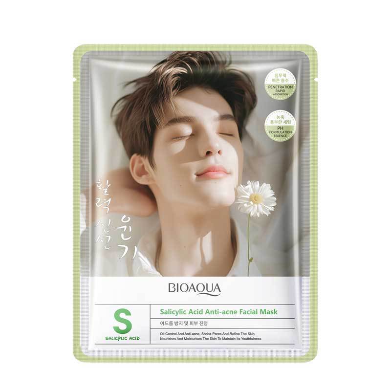 Salicylic Acid Anti-Acne Mask BIOAOUA Nourishing and Hydrating Moisturizing Face Mask Cross-Border Wholesale