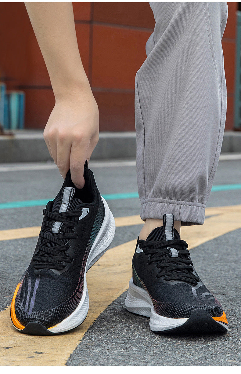 Red Rabbit7pro Breathable Mesh Popcorn Carbon Plate Running Shoes Men and Women Students Sports Sneakers Casual Jogging Shoes