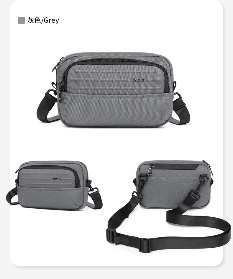 ozuko Men's Clutch Bag Multi-Functional Portable Small Crossbody Bag Travel Commute Lightweight Trendy Brand Storage Men's Bag