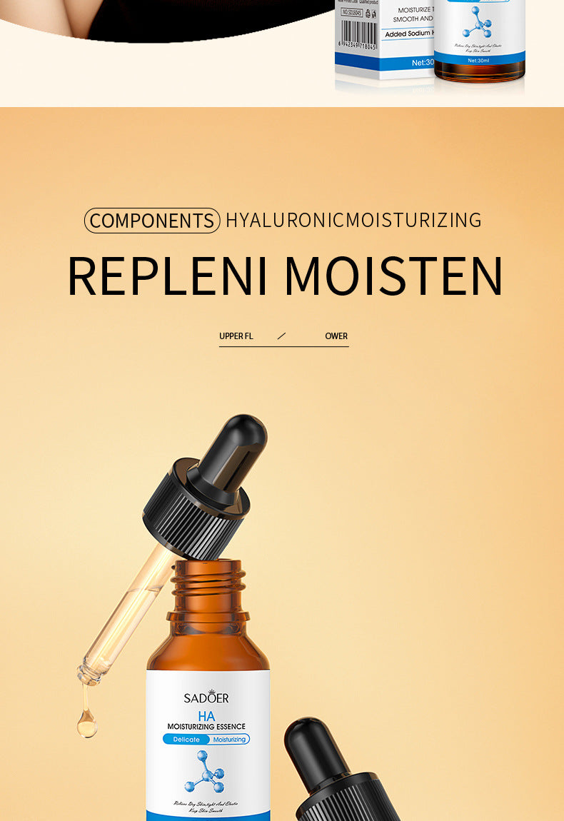 Full English Essence Serum SADOER Hyaluronic Acid Arbutin Moisturizing and Hydrating30ml  Foreign Trade Live Wholesale