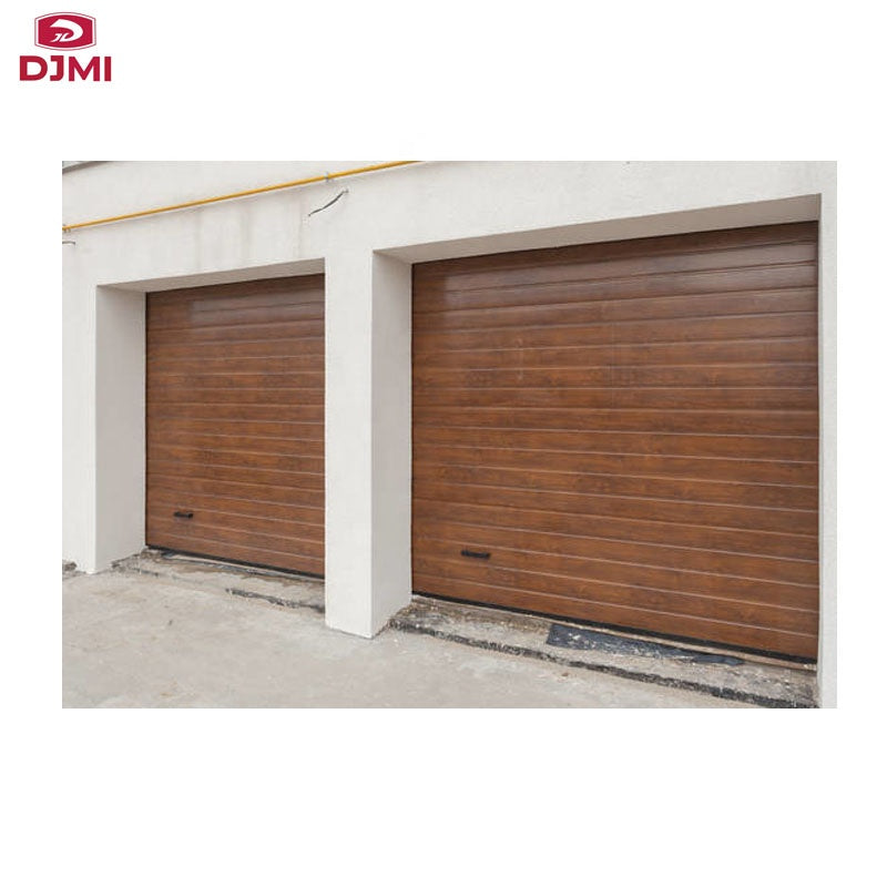 Professional Roll up Aluminum Panel Overhead Door Wood Garage Door