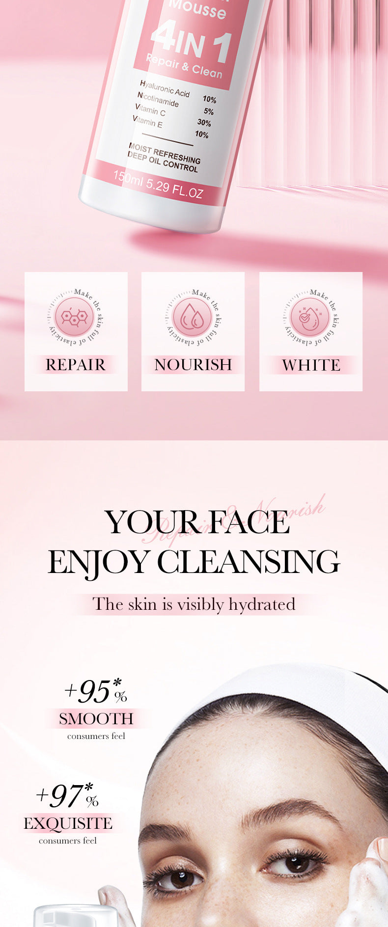 Full English Four-in-One Skincare Series SADOER Moisturizing, nourishing, and rejuvenating face cream essence liquid  wholesale